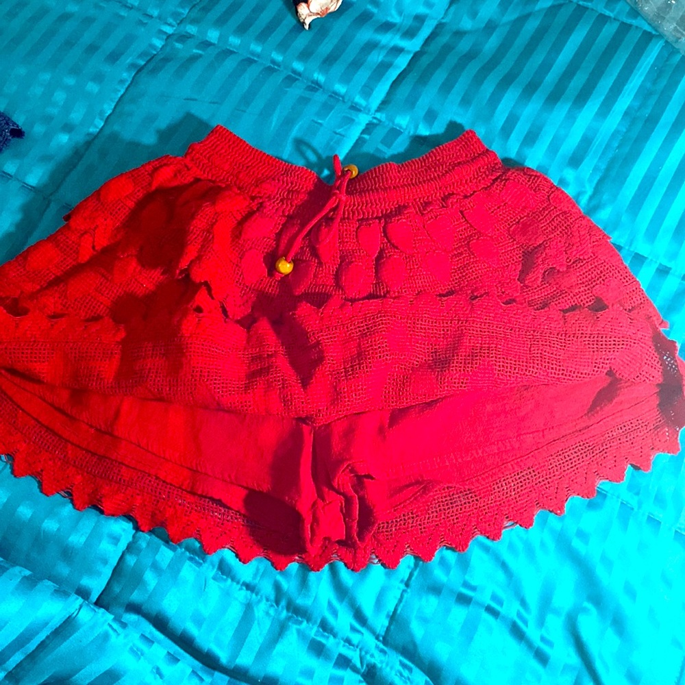 mini skirt, beach cover-up, with a little short underneath.  From Key west.